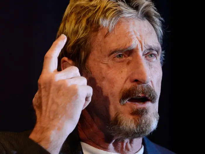 john mcafee vermögen Ernährung